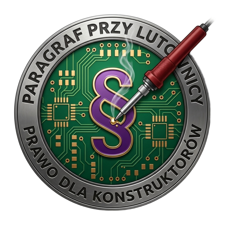 Emblemat Paragraf przy lutownicy